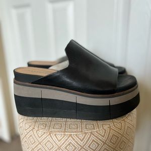 Nak*d Feet Black Platform Wedges